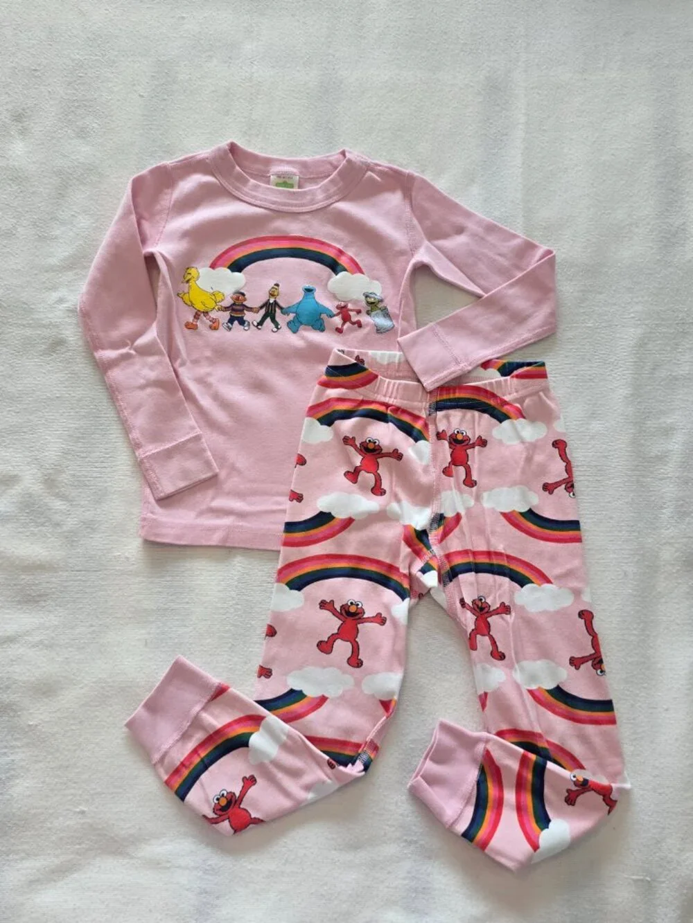 Size 4 Hanna Andersson Sesame Street Long Pajama Set